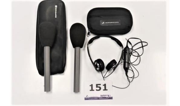 2 wireless microfoons plus wireless headset SENNHEISER,werking niet gekend